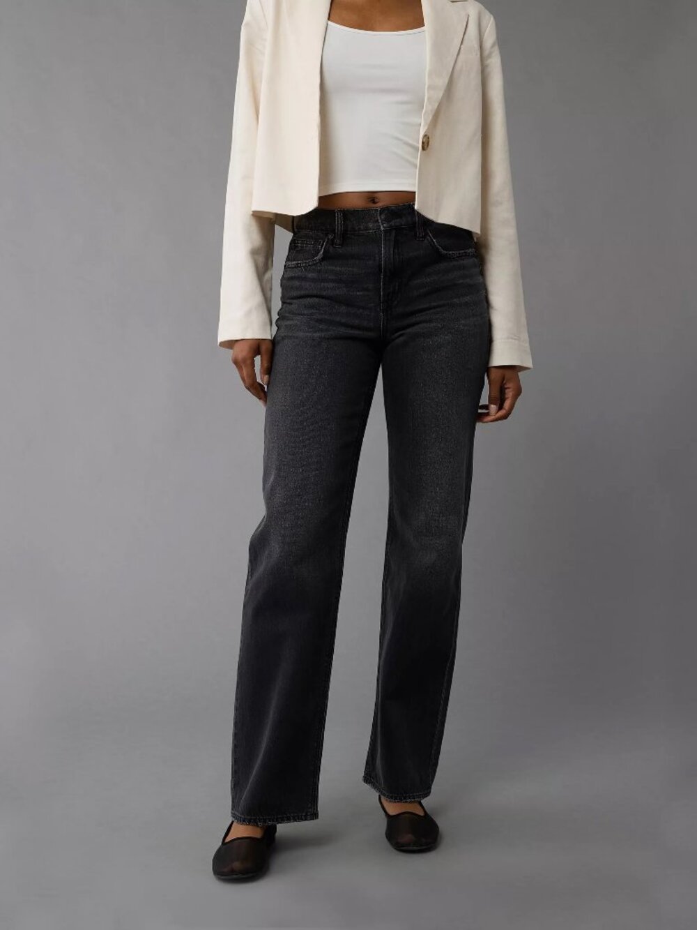 AE Embellished Strigid High-Waisted Stovepipe Jean